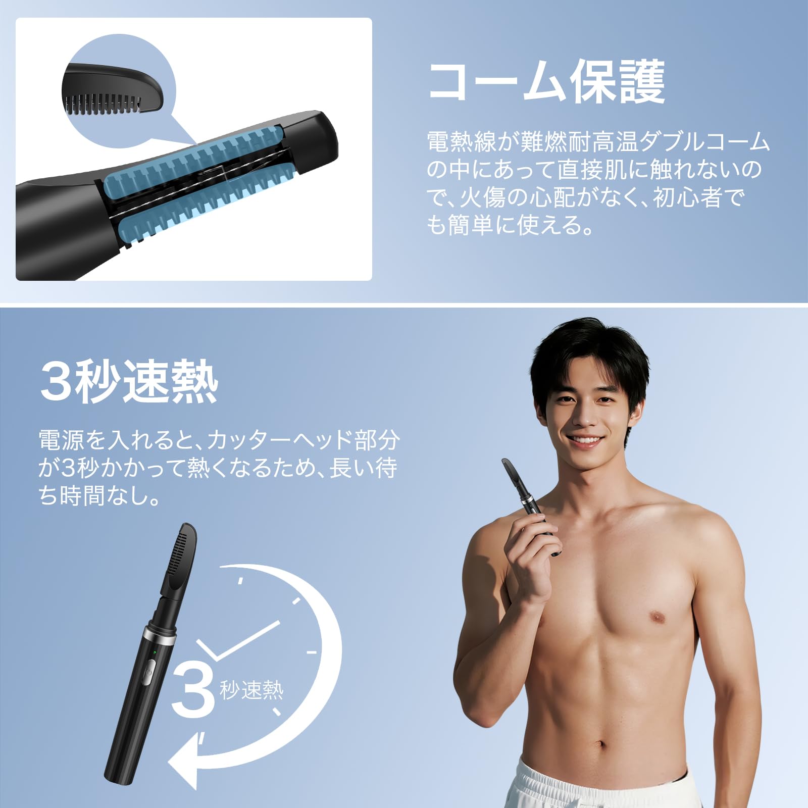 Amazon.co.jp: [2026新登場]ヒートカッター vio メンズ アンダーヘア